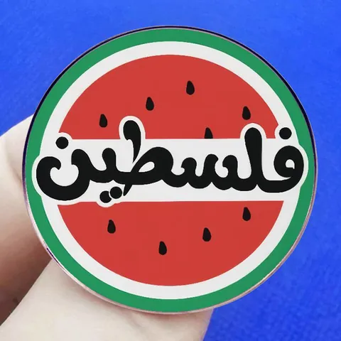 Palästina Wassermelone Emaille Pin Abzeichen Für Kleidung Taschen Rund Metall Legierung Palästina Frieden Brosche Schmuck