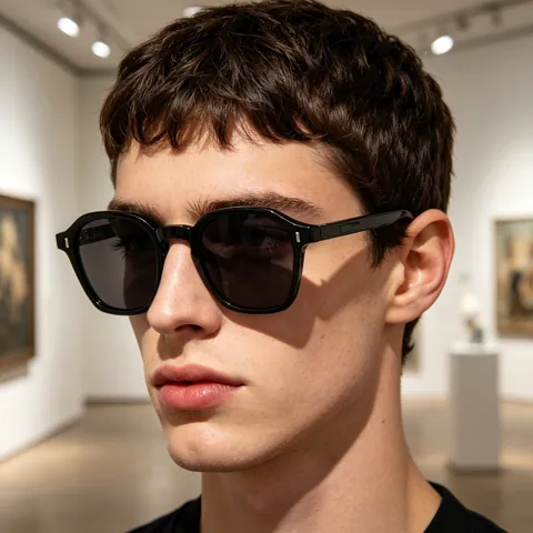Herren Retro Quadratische Sonnenbrille TR Metallrahmen PC Gläser UV Schutz Vintage Mode Brille Für Outdoor Fahren