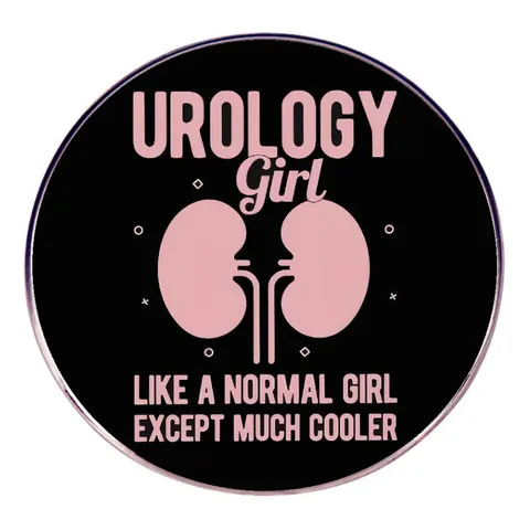 Urologie Meisje Pin Badge Legering Nier Ontwerp Grappige Broche Medische Student Verpleegkundige Arts Professionele Feministische Sieraden