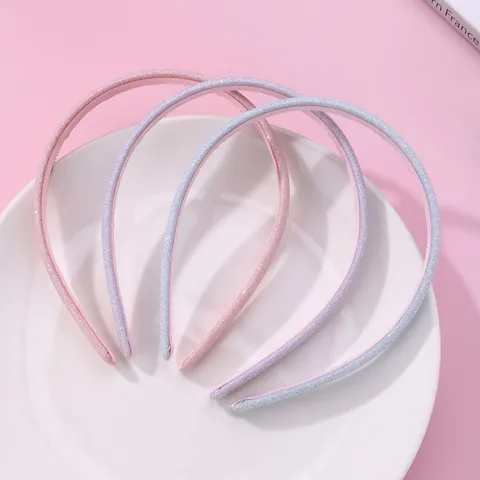Cerchietto Glitter per Ragazze Bambini Dolce Scintillante Antiscivolo Fascia Sottile Accessori Capelli per Quotidiano Festa Principessa