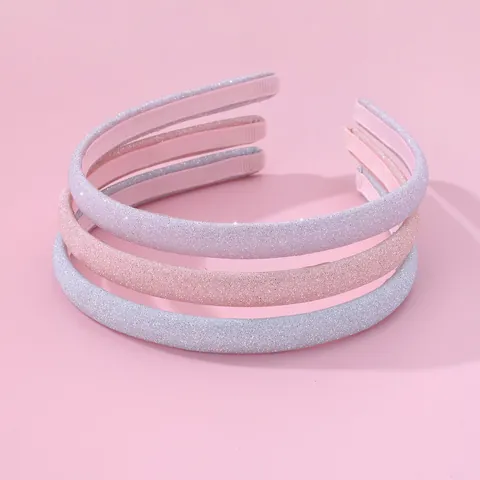 Cerchietto Glitter per Ragazze Bambini Dolce Scintillante Antiscivolo Fascia Sottile Accessori Capelli per Quotidiano Festa Principessa