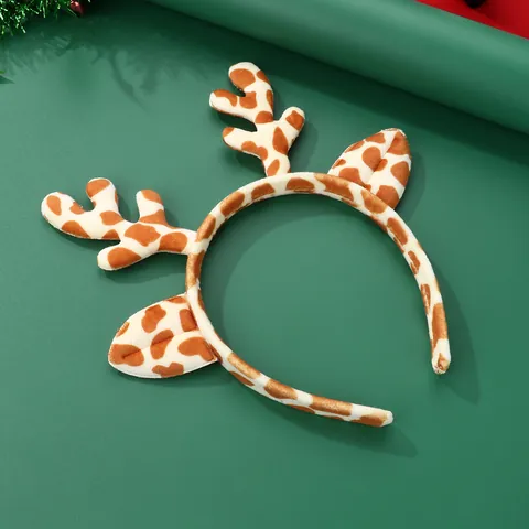 Pluche Geweit Haarband Voor Kinderen Met Hertenoortjes Voor Kerstmis Halloween Feest Schattige Dieren Haarband Kostuum Accessoire