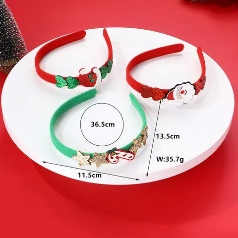Set Cerchietti Natalizi Babbo Natale Albero Scatola Regalo Bastoncino Di Zucchero Paillettes Glitter Fascia Per Capelli Bomboniere Per Feste Natalizie Donna Bambini Uomo