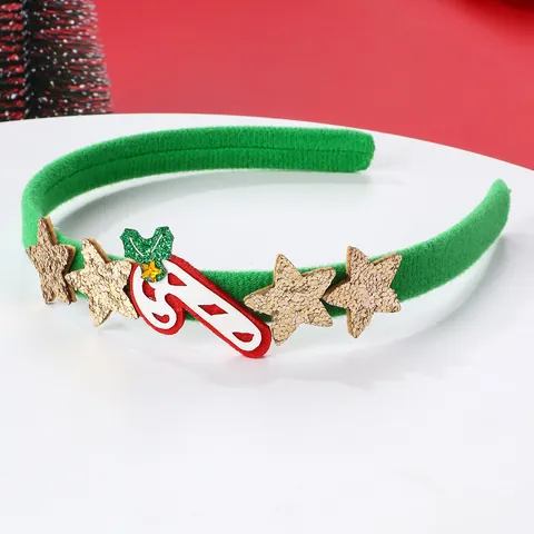 Cerchietto di Natale per Donna Uomo Babbo Natale Albero di Natale Bastoncino di Zucchero Paillettes Glitter Accessori Capelli