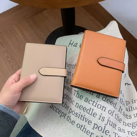 Women's Ultra-Thin PU Leather Passport Holder Multi-Functional Wallet Travel Document Case With Wrist Strap Cross-Grain