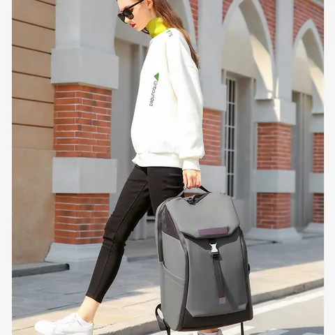 Zaino da Viaggio d'Affari di Grande Capacità per Uomo e Donna Zaino Porta PC Impermeabile Riflettente Street Trendy Outdoor