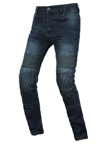 Pantaloni da Moto da Uomo in Cordura Resistenti all'Abrasione Jeans Biker Protettivi Con Ginocchiere CE Rimovibili