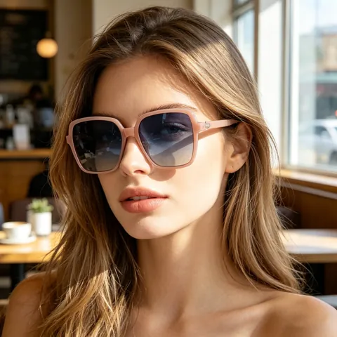 Übergroße Quadratische Faltbare Sonnenbrille Polarisiert UV400 Schutz Trendige Mode Brillen Für Damen Herren