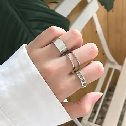 Minimalistische Geometrische Hart Vingerringen Voor Vrouwen Trendy Metalen Vergulde Accessoires Sieraden Cadeau Voor Vrienden