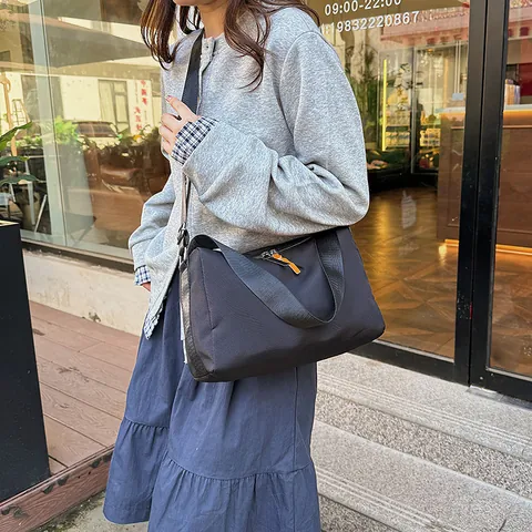 Bolso Bandolera Minimalista Impermeabile de Tela Oxford Mujeres Hombres Gran Capacidad Bolso de Mensajero para Viaje Fitness