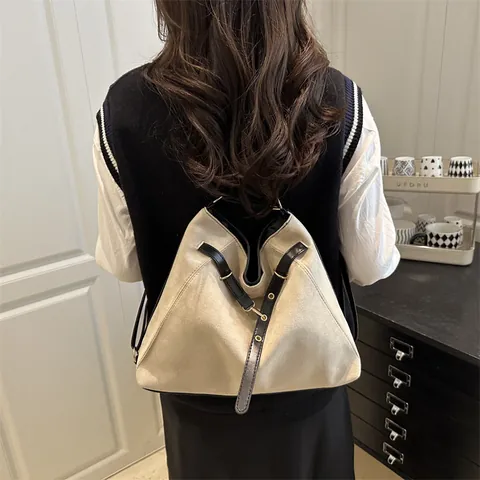 Women's Large Capacity Suede-look PU Leather Shoulder Bag Vintage Belt Decoration Commuter Tote Hobo Bag Fashion Travel Handbag