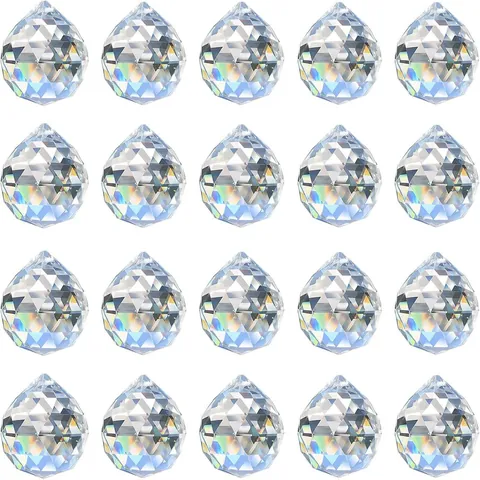 Crystal Suncatcher Prism Ball Hanging Chandelier Pendant Rainbow Maker For Window Garden Wedding Christmas Home Decor
