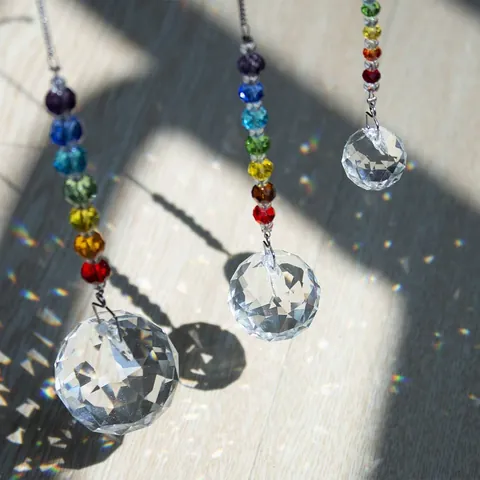 Κρυστάλλινο Suncatcher Πρίσμα Δημιουργός Ουράνιου Τόξου Κρεμαστές Χάντρες Παράθυρο Για Κήπο Σπίτι Διακόσμηση Δώρο