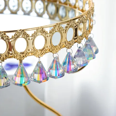 Iridescent AB Color Crystal Suncatcher Prism Diamond Faceted Hanging Ornament For Window Garden Christmas Tree Decoration Home Decor Gift