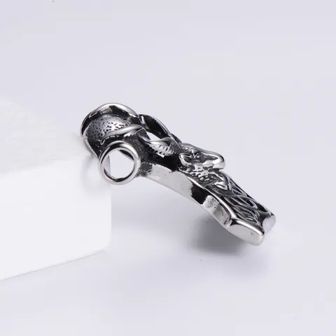 Thorshammer Mjölnir Anhänger Halskette 304 Edelstahl Widderkopf Keltischer Knoten Wikinger Nordische Mythologie Retro Schmuck Für Herren
