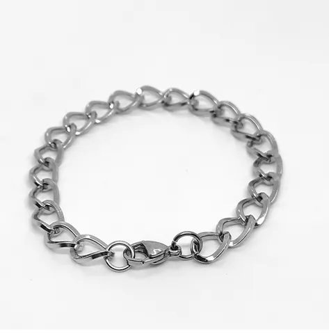 Collana Bracciale Catena Maglia Cubana in Acciaio Inossidabile per Uomo Donna Gioielli Hip Hop Punk Streetwear Oro Argento