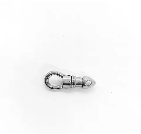 Stainless Steel Swivel Snap Hook Bullet Clasp For Pet Leash Keychain Bag Accessories Hardware DIY Polished Metal Connector