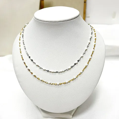 Collana in Acciaio Inossidabile a Forma di Labbra in Smalto Oro Argento Placcato Catena a Olio per Donna Gioielli