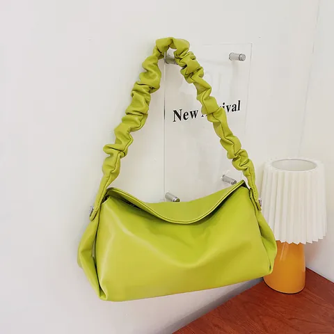 Borsa A Spalla In Pelle PU Da Donna Con Manico Arricciato Forma Di Nuvola Tracolla Cinghia Rimovibile Borsa Moda Casual