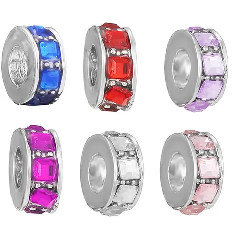 Mode Legierung Strass Großlochperlen DIY Schmuckzubehör Für Pandora Armband Herz Charms Schmuckherstellung Erkenntnisse