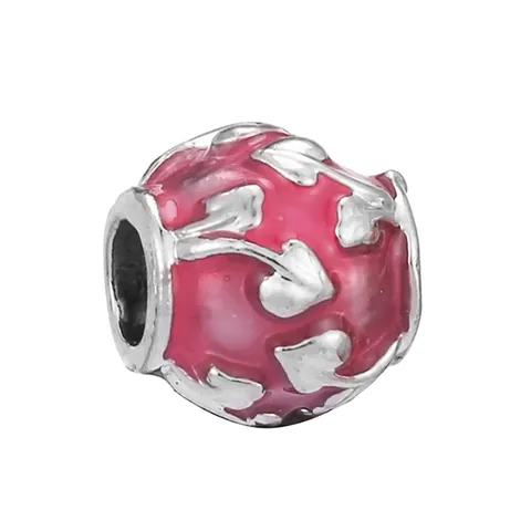 Alloy Enamel Zirconia Charms For DIY Bracelet Making Fashion Heart Crown Flower Pendant Beads For Women Jewelry Accessories