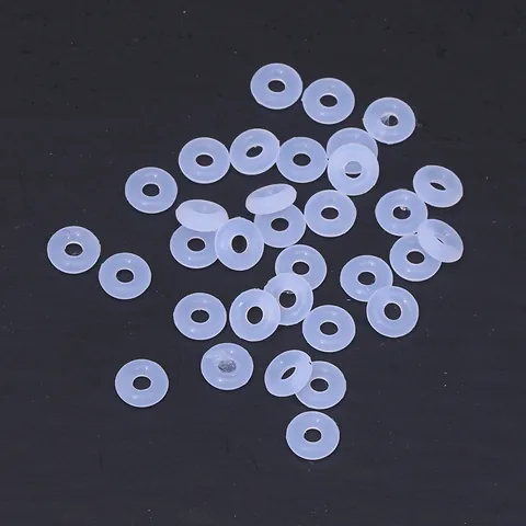 Joints Toriques en Silicone Transparent Anneaux de Positionnement de Bijoux Semi-Transparents pour Fabrication de Bracelets