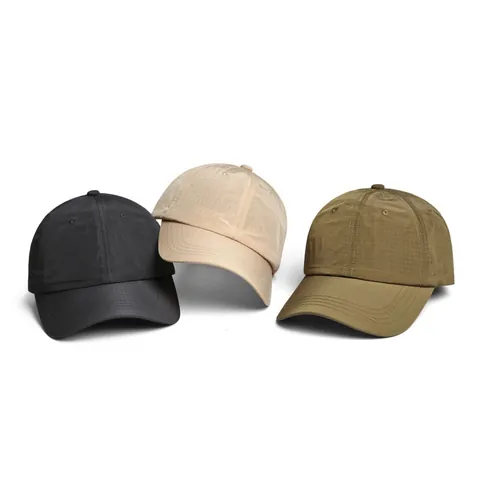 Ripstop Nylon Waterproof Sun Protection Baseball Cap Men Outdoor Quick Dry Adjustable Grid Functional Cycling Hat