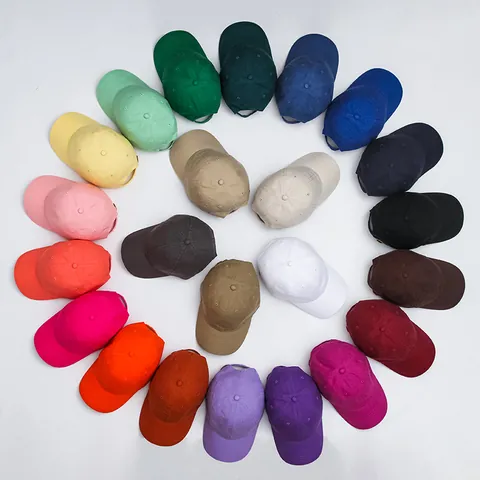Gorra de Béisbol de Algodón Minimalista Casual para Hombre y Mujer Color Sólido Lavada Ajustable Protección Solar Deporte