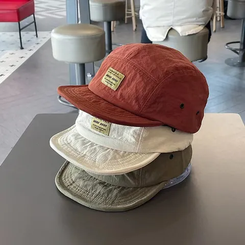 Japanese Style Quick-Drying Breathable Camper Hat Men Women Polyester Soft Top Baseball Cap Outdoor Sun Protection Hat