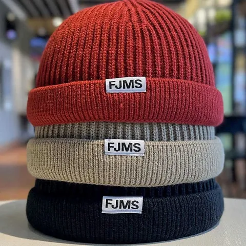 Unisex Knitted Docker Hat Brimless Ribbed Miki Hat Retro Cuffed Beanie Warm Winter Skullcap For Men Women Daily Casual Accessory