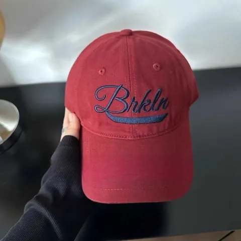 Gorra de Béisbol Americana Retro Con Bordado de Letras Brkln para Hombre Mujer Casual Ala Curva Protección Solar Sombrero de Sol