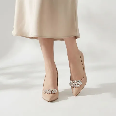 Funkelnde Strass Schuhclips Legierung Hochzeit Schuhdekoration Für High Heels Bankett Party Mode Schuhzubehör Damen Fußbekleidung Dekor