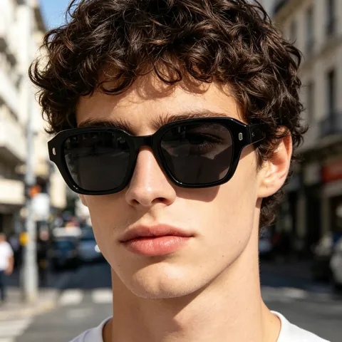 Vintage Square Polarized Sunglasses For Men Women Fashion PC Frame TAC Lens UV400 Protection Outdoor Driving Sun Glasses