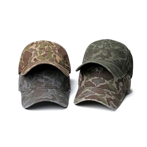 American Camouflage Cotton Baseball Cap Men Women Short Brim Streetwear Hip Hop Outdoor Sun Hat Adjustable Tactical Cap