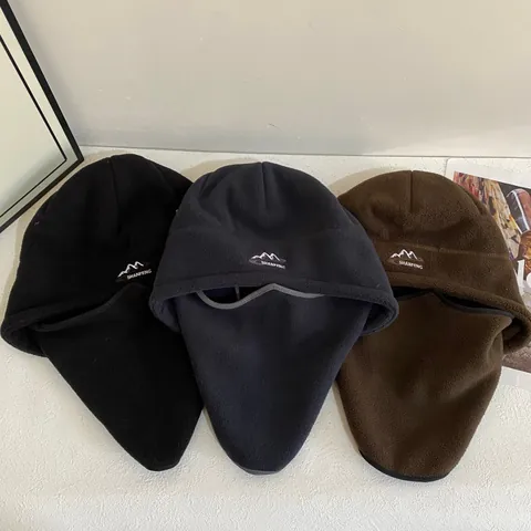 Gorro Pasamontañas De Forro Polar De Invierno Para Hombre Y Mujer Mascarilla Cálida Resistente Al Viento Para Ciclismo Al Aire Libre Gorra Con Protección Para Los Oídos Integrada