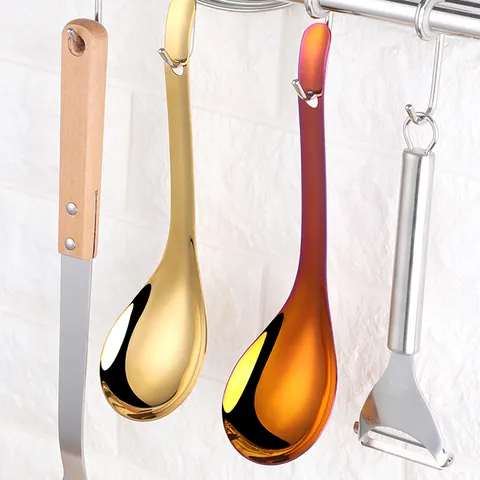 Cuchara de Arroz de Acero Inoxidable Gran Capacidad Mango Largo Cuchara de Servir para Cocina Hogar Restaurante