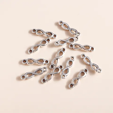 Infinity Symbol Jewelry Connectors Alloy Antique Silver Findings For Necklace Bracelet Making DIY Jewelry Accessories
