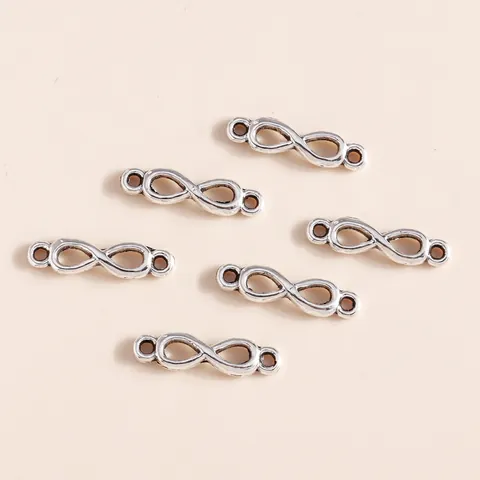 Infinity Symbol Jewelry Connectors Alloy Antique Silver Findings For Necklace Bracelet Making DIY Jewelry Accessories