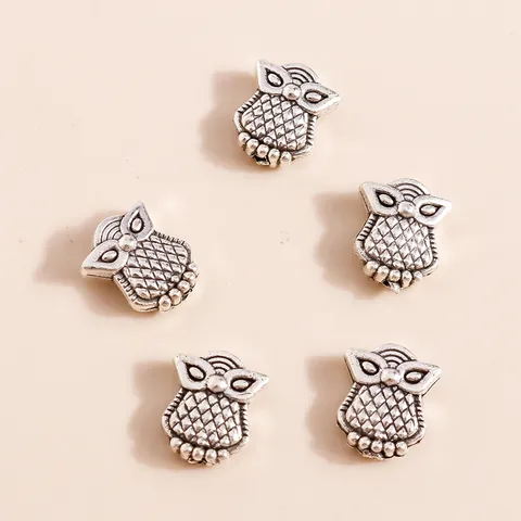 Retro Alloy Owl Pendants Antique Silver Electroplated DIY Jewelry Accessories For Necklace Bracelet Making Crafting
