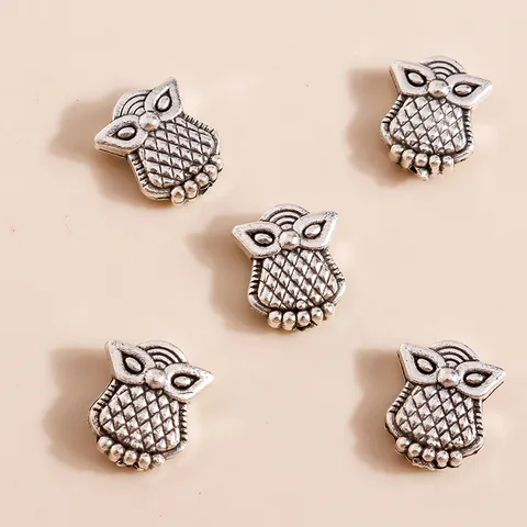 Retro Alloy Owl Pendants Antique Silver Electroplated DIY Jewelry Accessories For Necklace Bracelet Making Crafting