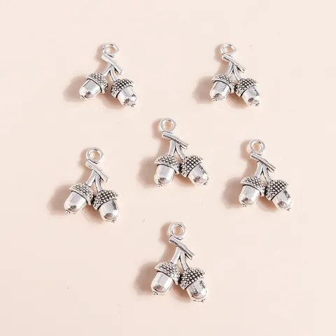 Vintage Alloy Acorn Pinecone Charms Electroplated Metal Pendants For DIY Jewelry Making Necklace Bracelet Accessories