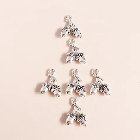 Vintage Alloy Acorn Pinecone Charms Electroplated Metal Pendants For DIY Jewelry Making Necklace Bracelet Accessories