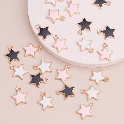 Alloy Emaille Pentagram Bedeltjes Voor DIY Sieraden Maken Stervormige Hangers Voor Ketting Armband Oorbel Accessoires