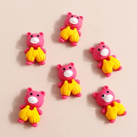 Cartoon Animal Resin Charms DIY Crafts Accessories Fox Rabbit Duck Bear Figures For Phone Case Decoration Handmade Jewelry