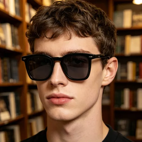 Square Frame Retro Sunglasses Men Fashion Outdoor UV400 Protection PC Lens Sun Glasses Vintage Style Eyewear For Travel