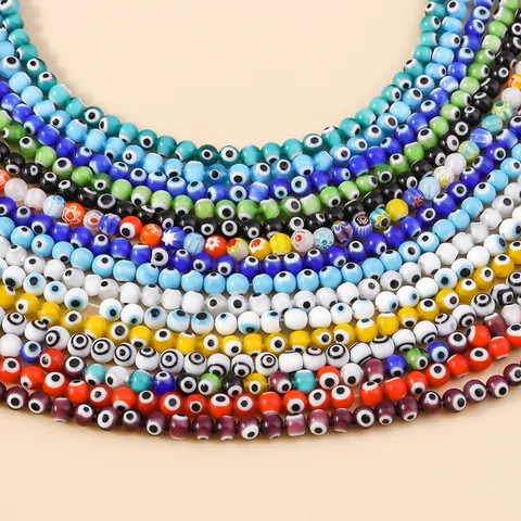 Evil Eye Resin Loose Beads DIY Jewelry Making Accessory For Necklace Bracelet Individual Style Handmade Craft Supplies