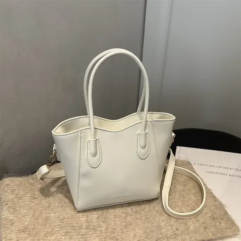 Luxus PU-Leder Eimertasche Für Damen Mode Geprägte Handtasche Vielseitige Umhängetasche Für Den Täglichen Weg Zur Arbeit