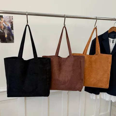 Large Capacity PU Leather Tote Bag For Women Minimalist Solid Color Shoulder Bag With Magnetic Buckle Daily Commuting Handbag
