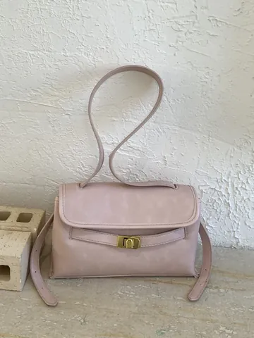 Minimalistische PU Leren Baguette Schoudertas Voor Dames Retro Verfijnde Messenger Tas Met Goud Metalen Slot Crossbody Tas