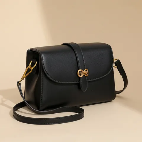 Women Fashion PU Leather Crossbody Bag Large Capacity Shoulder Bag With Rabbit Pendant Versatile Small Square Bag For Daily Work